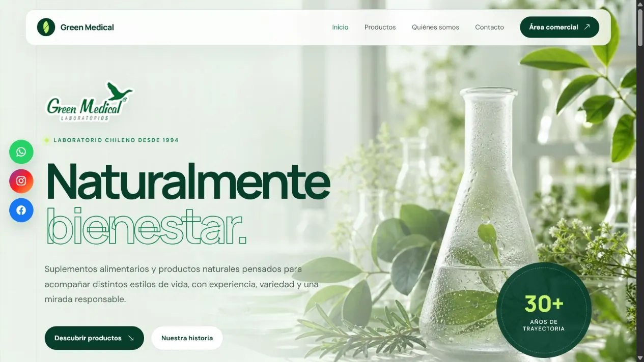 Landing page GreenMedical